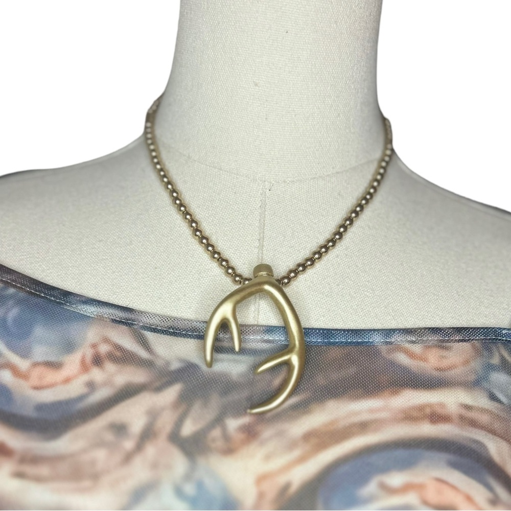 Handmade Antler necklace